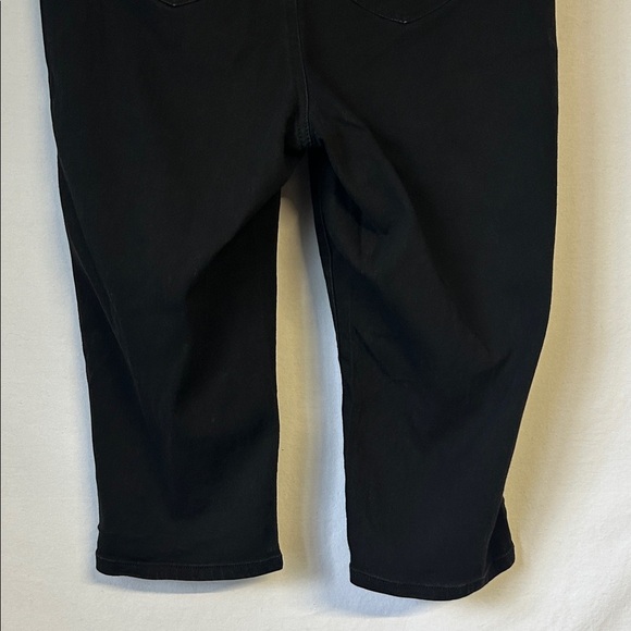 Faith Jeans Black Cropped Pants Size 14W - Picture 6 of 8
